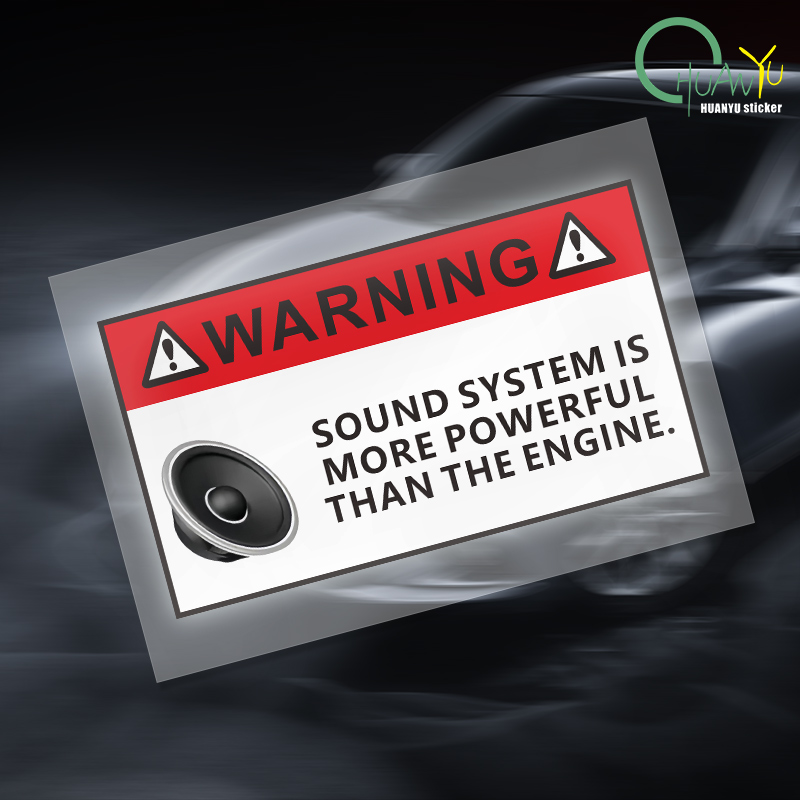 Motorcycle Gear Up - for Funny Sound System Warning Sticker