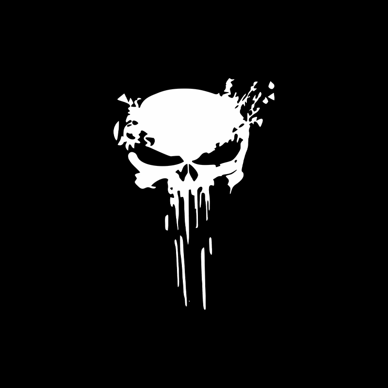 Motorcycle Gear Up - Motorcycle Stickers Skull Sticker Reflective Decal