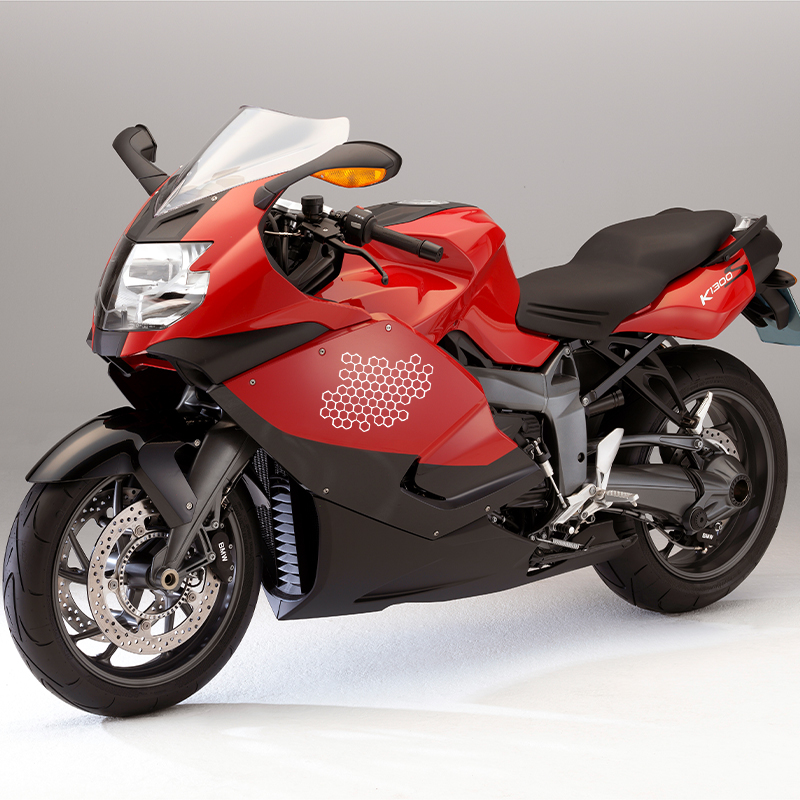 Motorcycle Sticker Honeycomb H - Motorcycle Gear Up review and price
