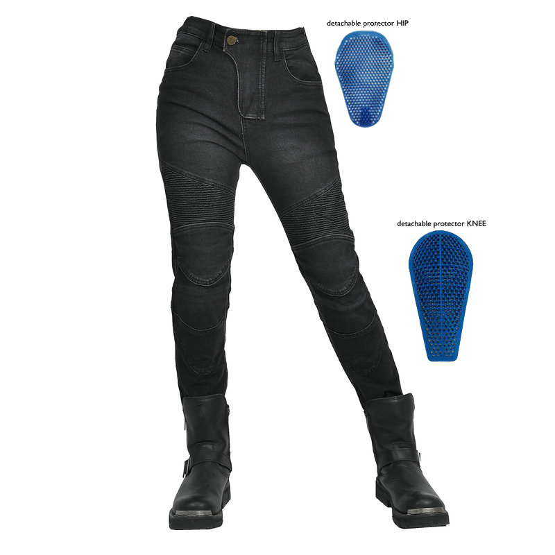 Women Jeans Embroidery Motorcy - Motorcycle Gear Testing review and price