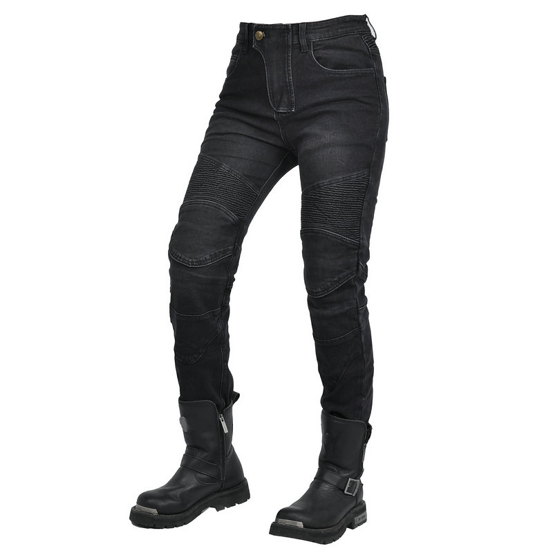 Women Jeans Embroidery Motorcy - Motorcycle Gear Testing review and price