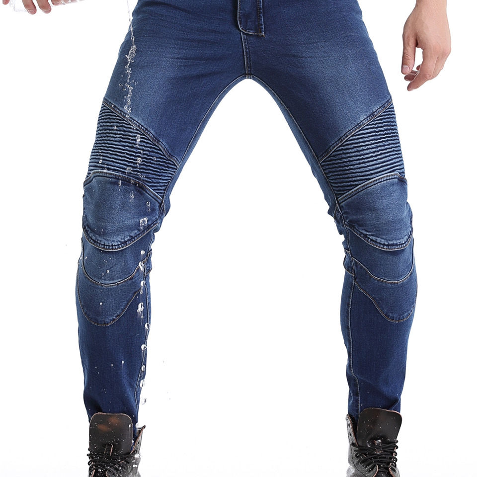 Men Jeans Embroidery Motorcycl - Motorcycle Gear Testing review and price