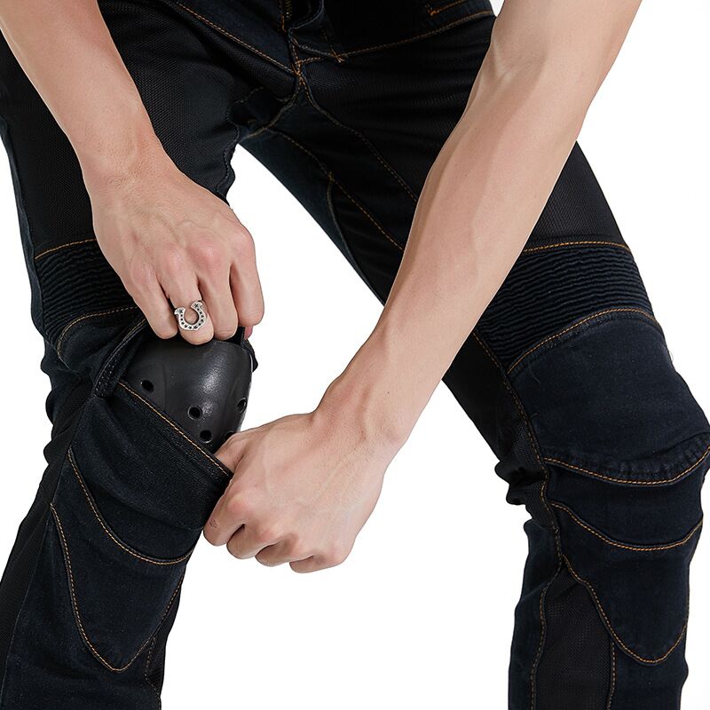 Men Jeans Embroidery Motorcycl - Motorcycle Gear Testing review and price