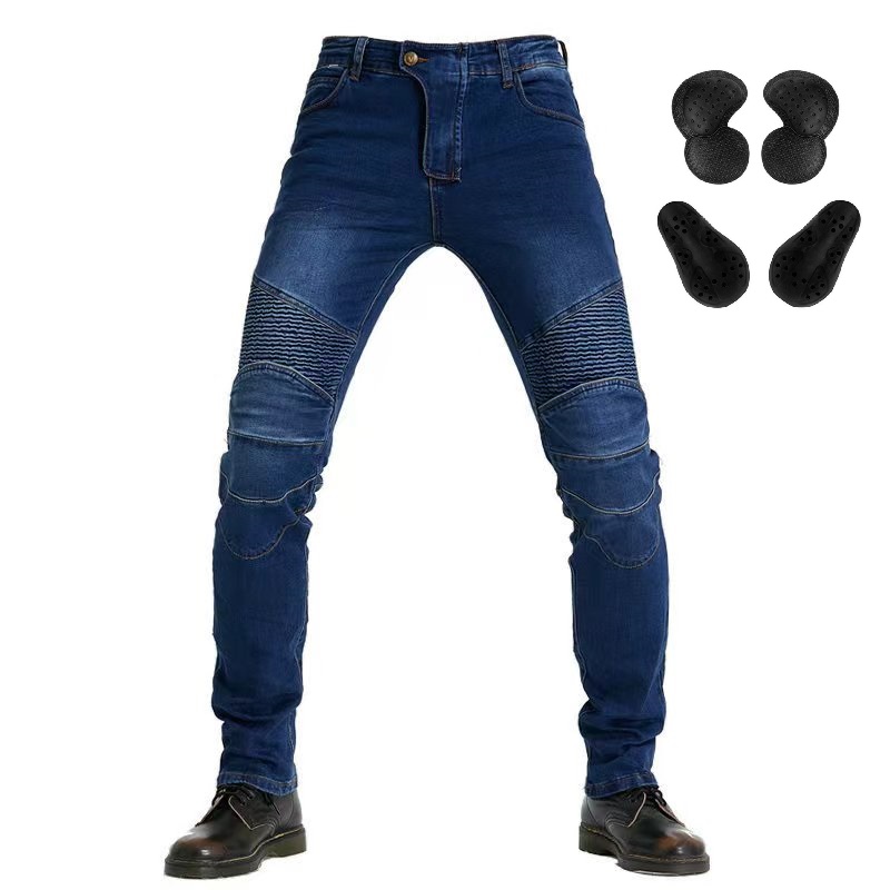 Men Jeans Embroidery Motorcycl - Motorcycle Gear Testing review and price