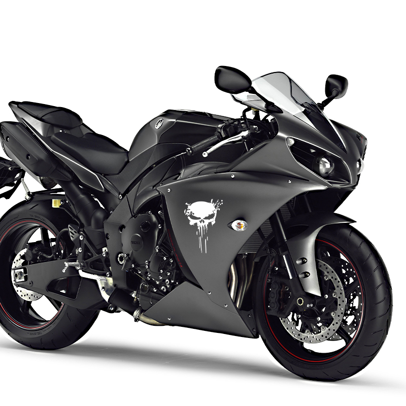 Motorcycle Stickers Skull Stic - Motorcycle Gear Up review and price